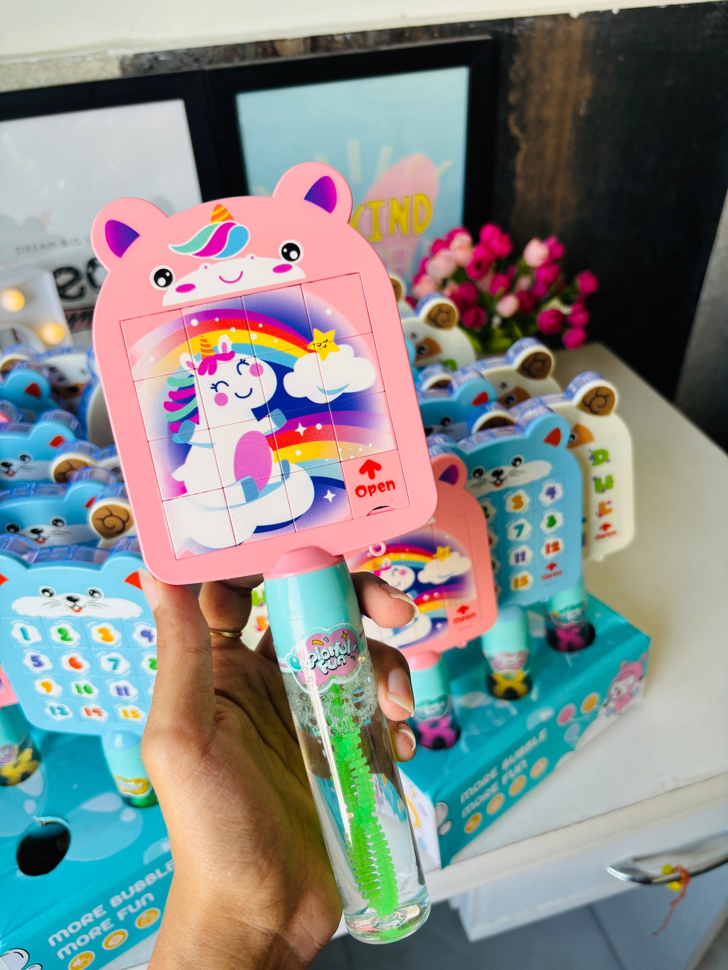 Puzzle + Bubbles Game 🧩🫧