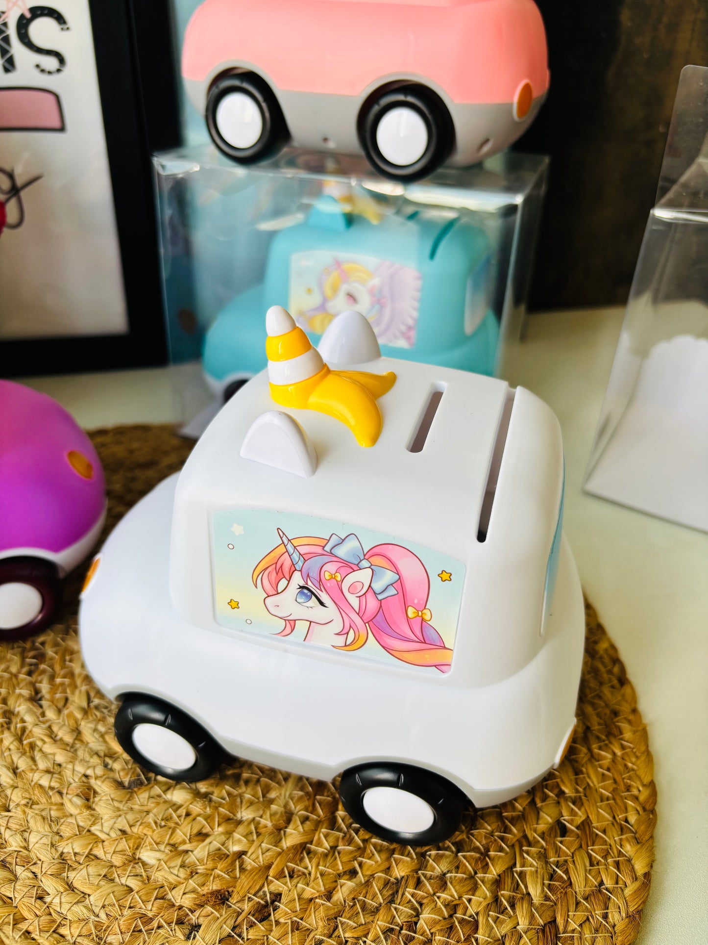 Unicorn Car Piggy Banks π