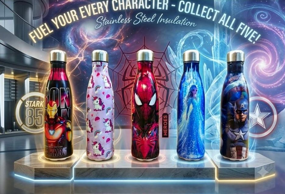 1 litre cartoon bottles