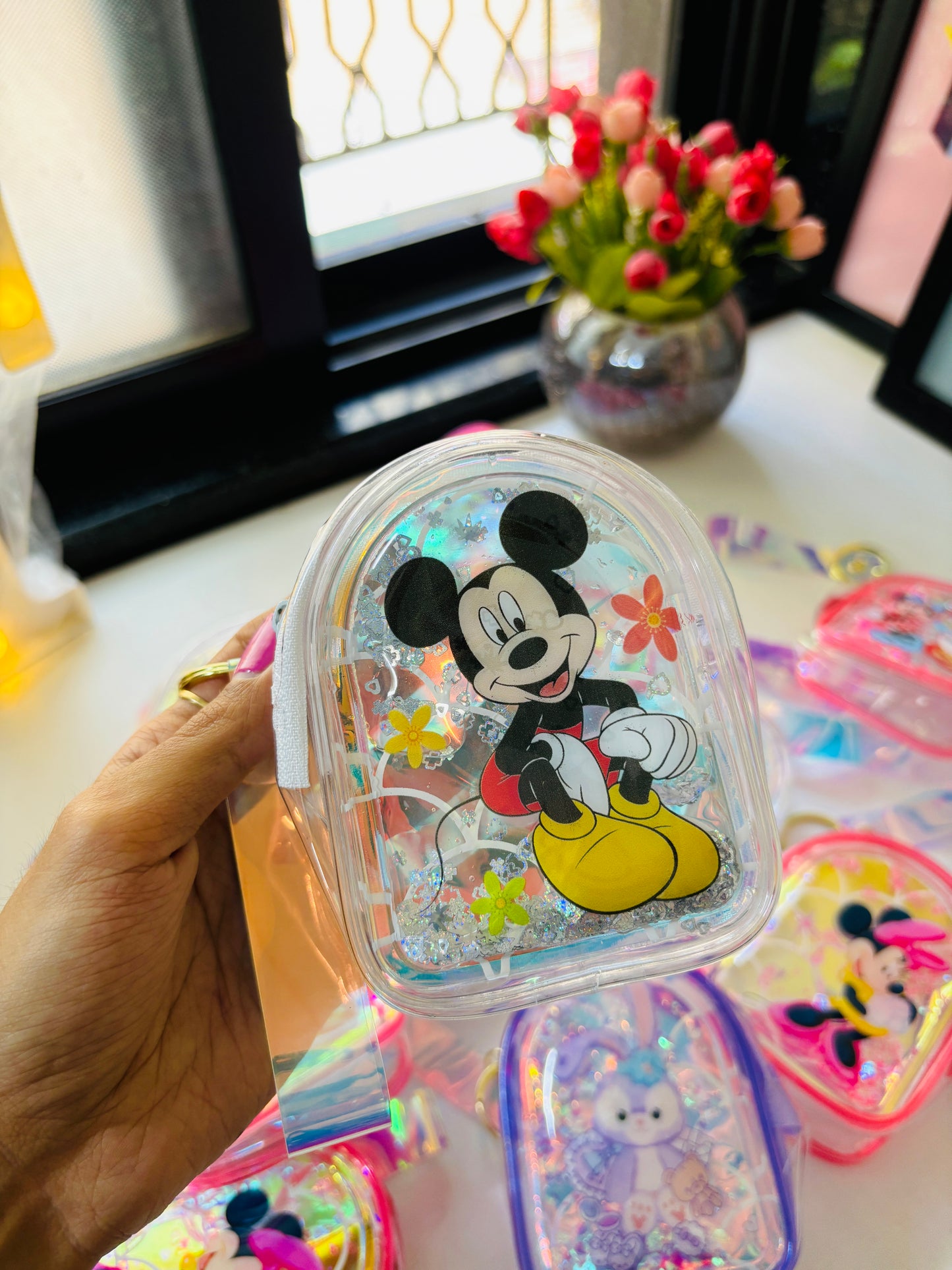 Holographic Keychain Pouches 🌸