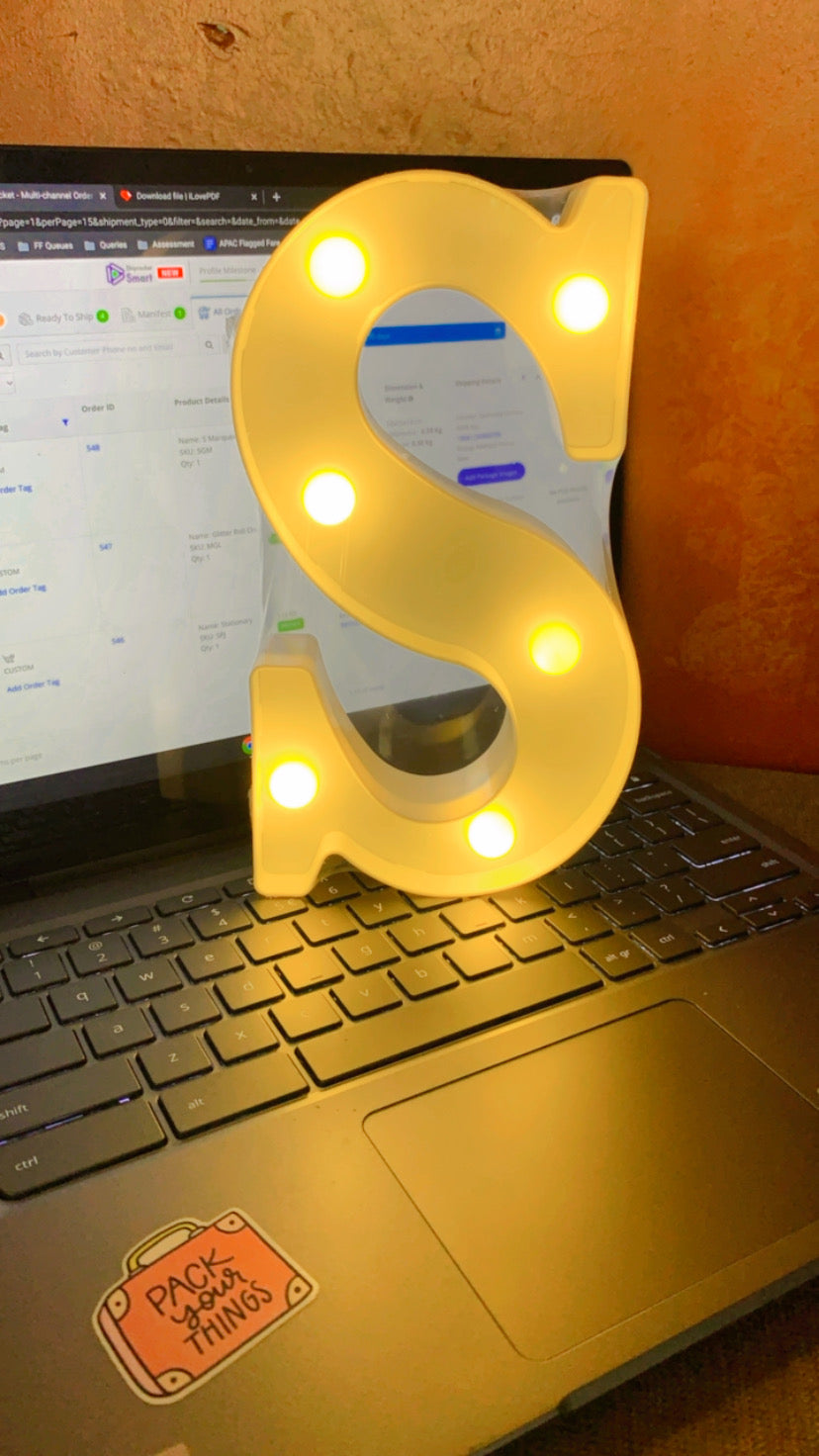 Alphabet Marquee Lights