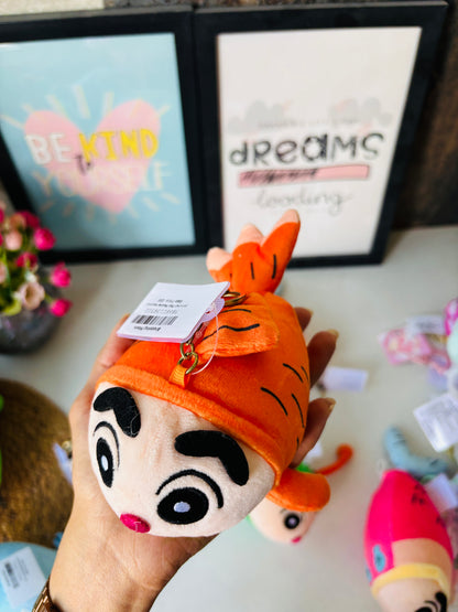 Shinchan Fish Plushie keychains