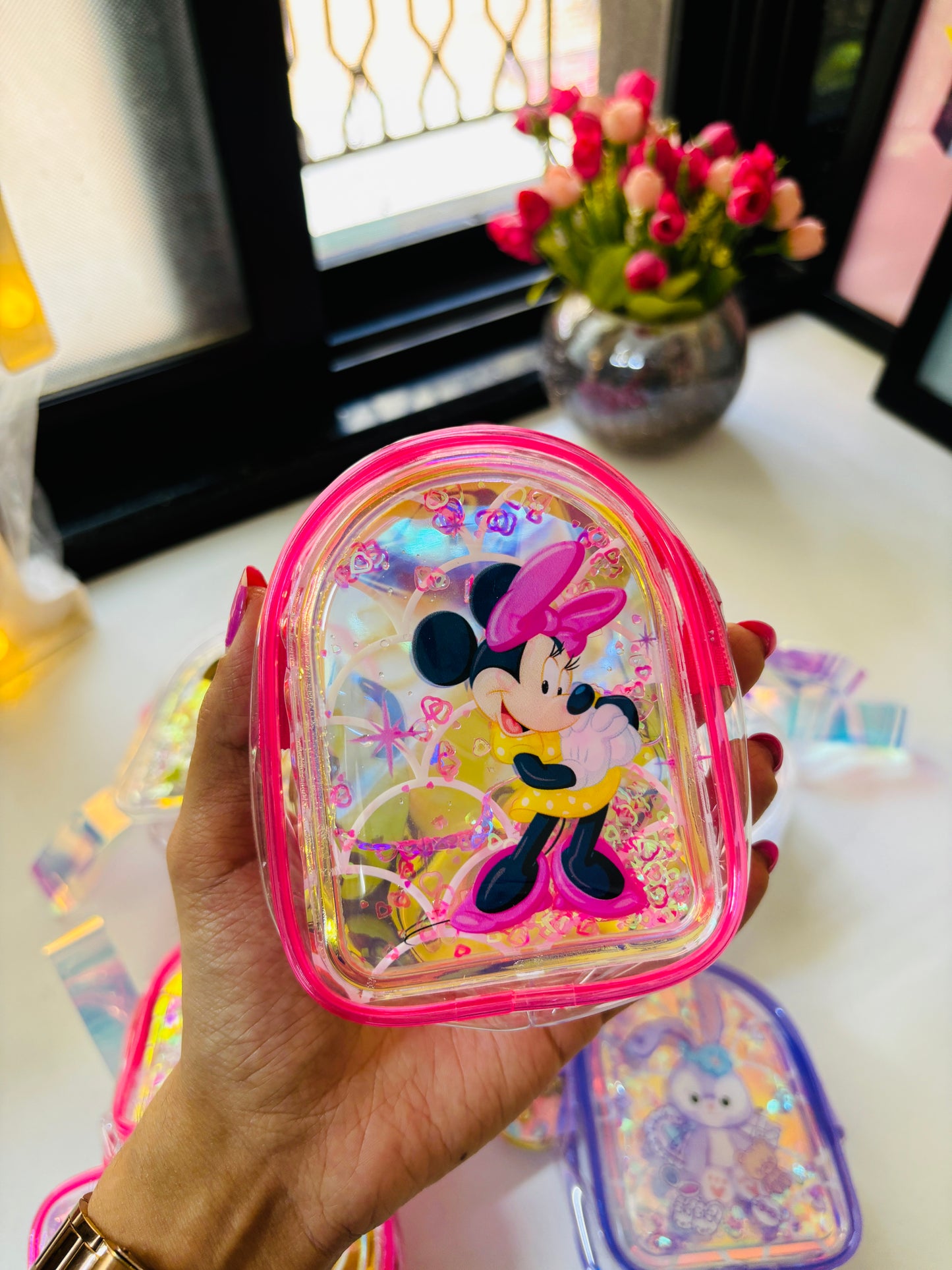 Holographic Keychain Pouches 🌸
