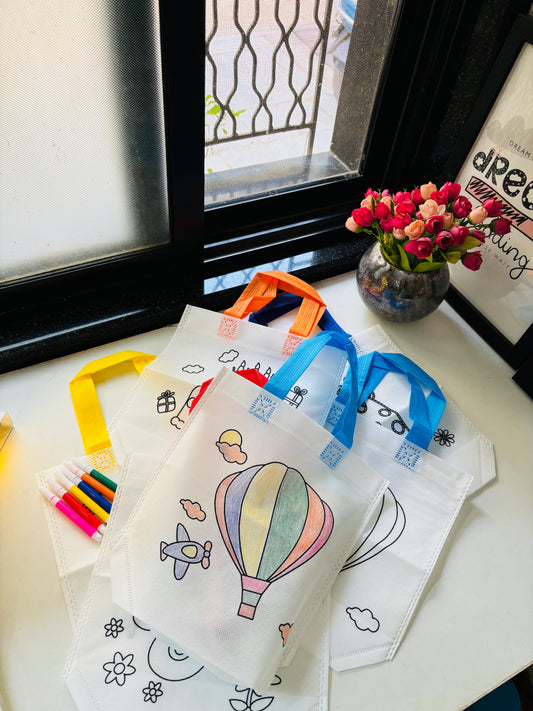 DIY Colouring Bags