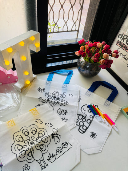 DIY Colouring Bags