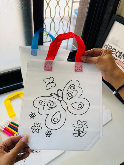 DIY Colouring Bags