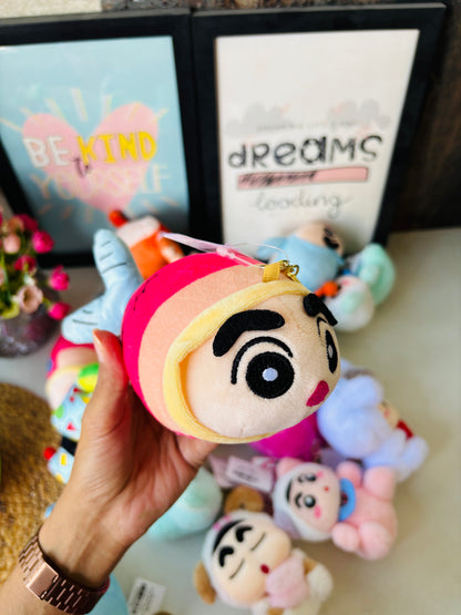 Shinchan Fish Plushie keychains