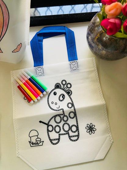 DIY Colouring Bags