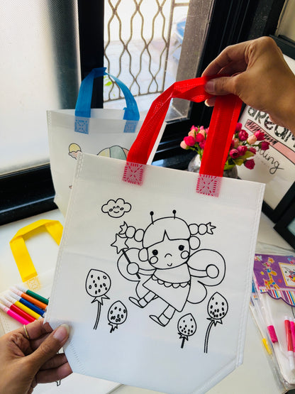 DIY Colouring Bags