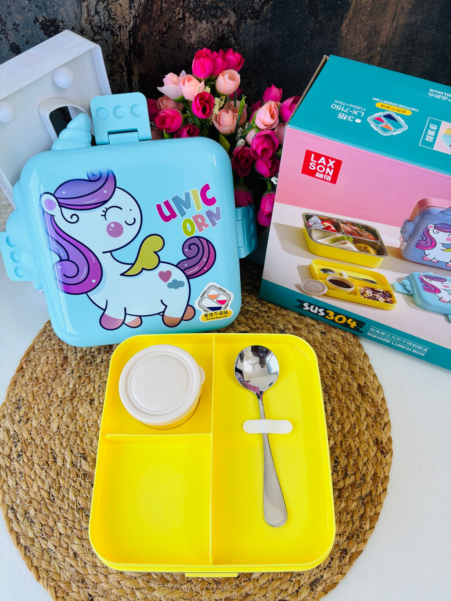 Unicorn Bento Steel lunch box