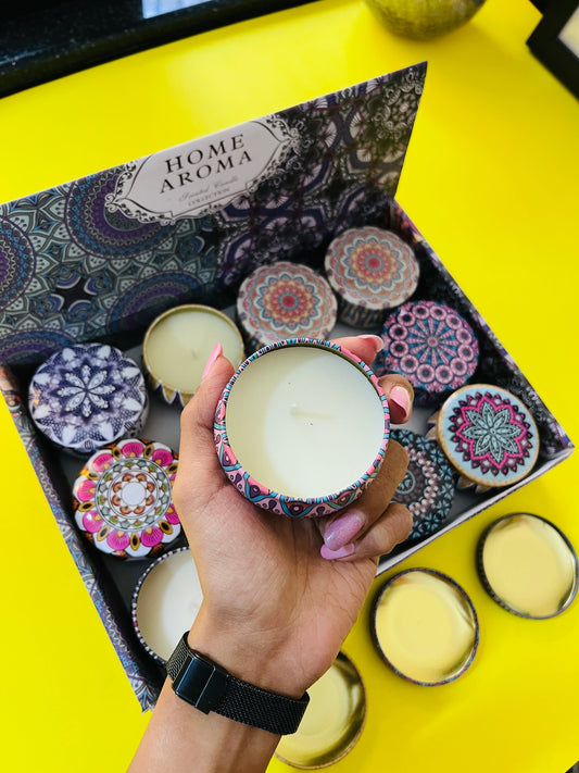 Mandala Tin Candles πͺ