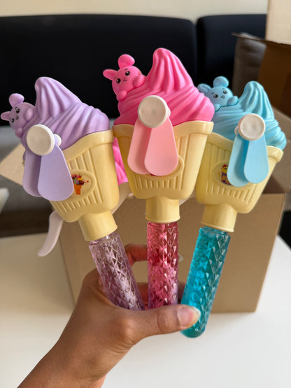 Ice cream bubble fans🫧🍦