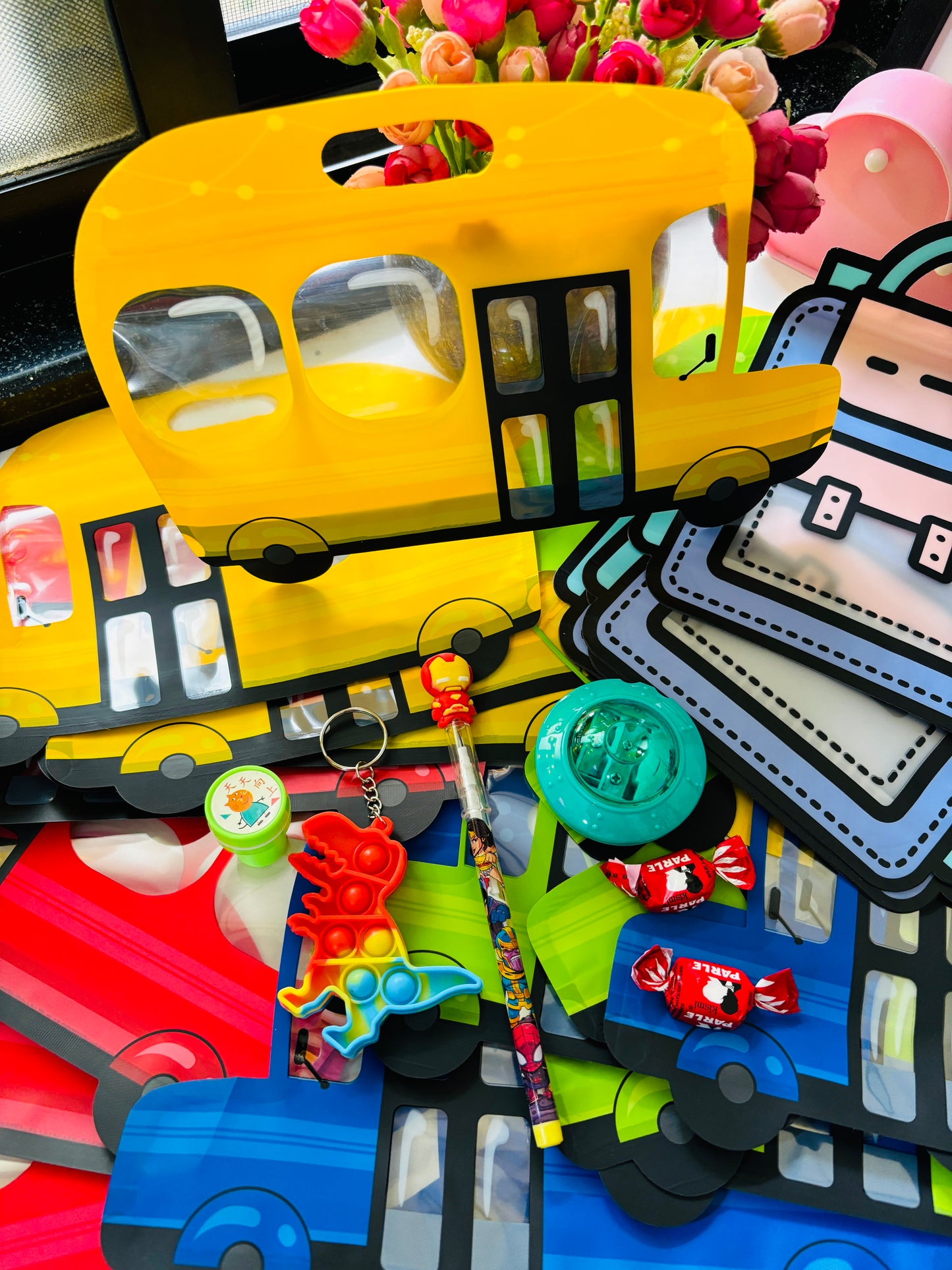 Car themed pouch favours 🚙