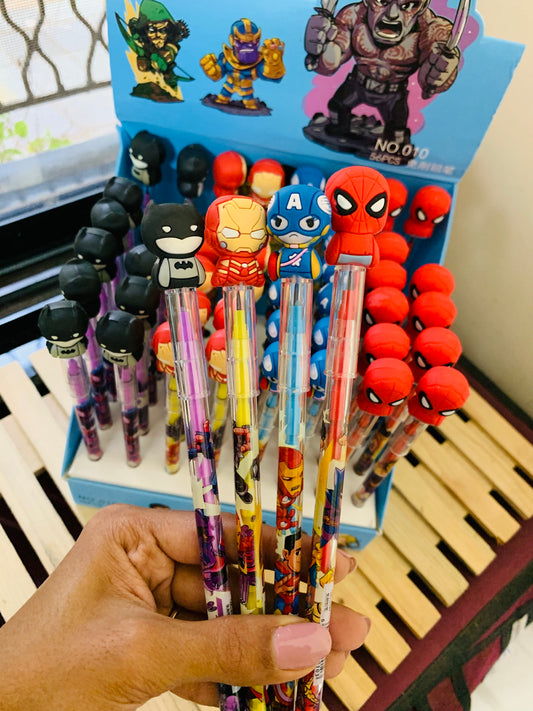 Quirky Superhero Pencils